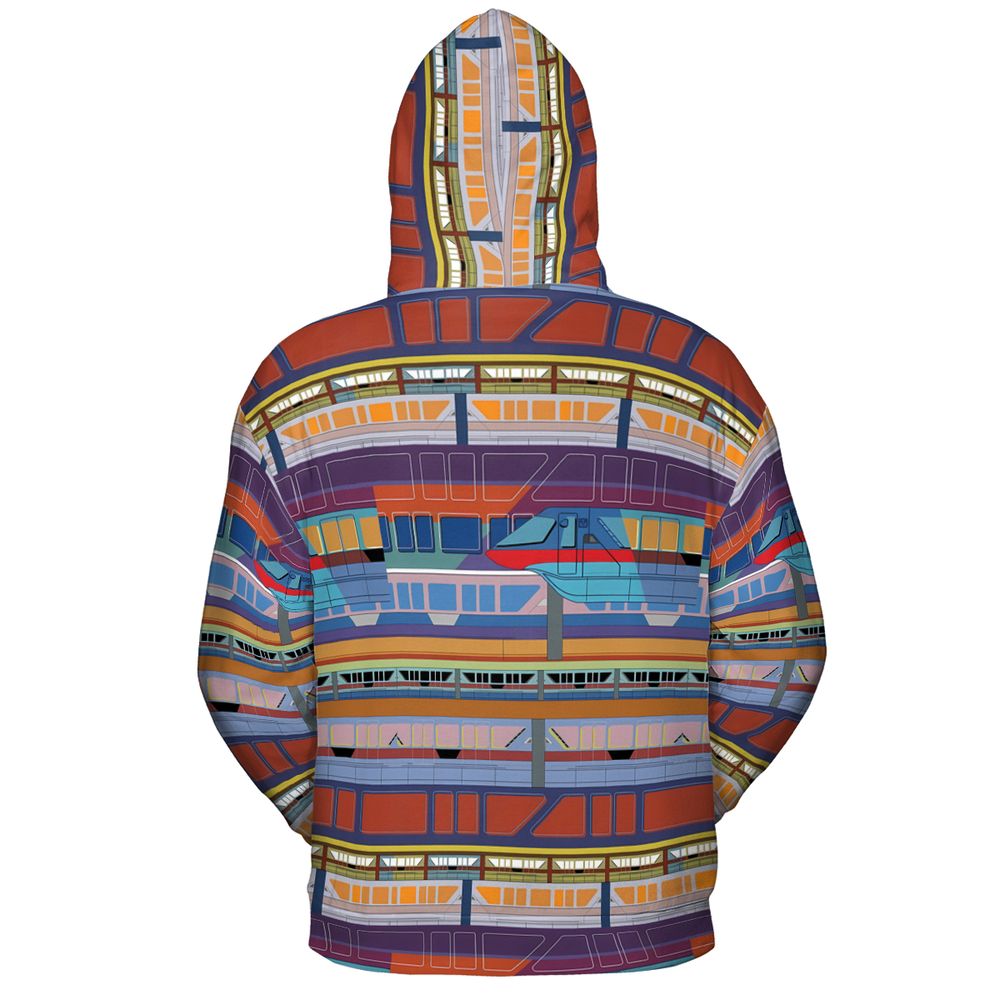 All-over Print Hoodie - YUXFVWEV - - 4