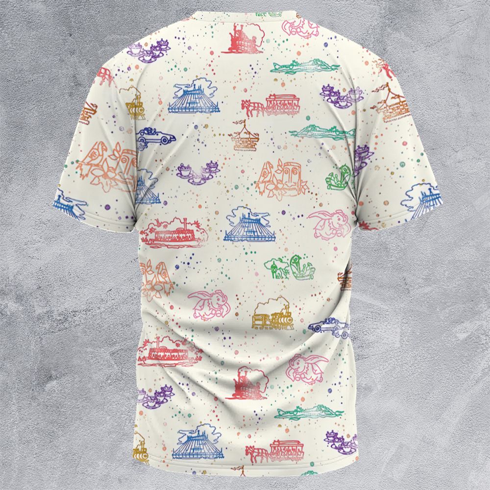 All-Over Print Unisex T-Shirt - FFE6VWE1 - - 4