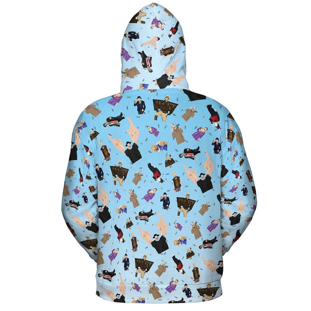 All-over Print Hoodie - 1C51BERD - - 4