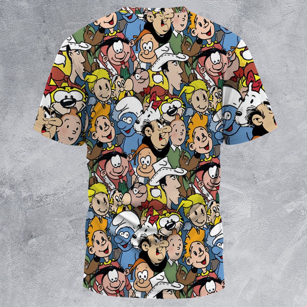 All-Over Print Unisex T-Shirt - J4HF15CP - - 4