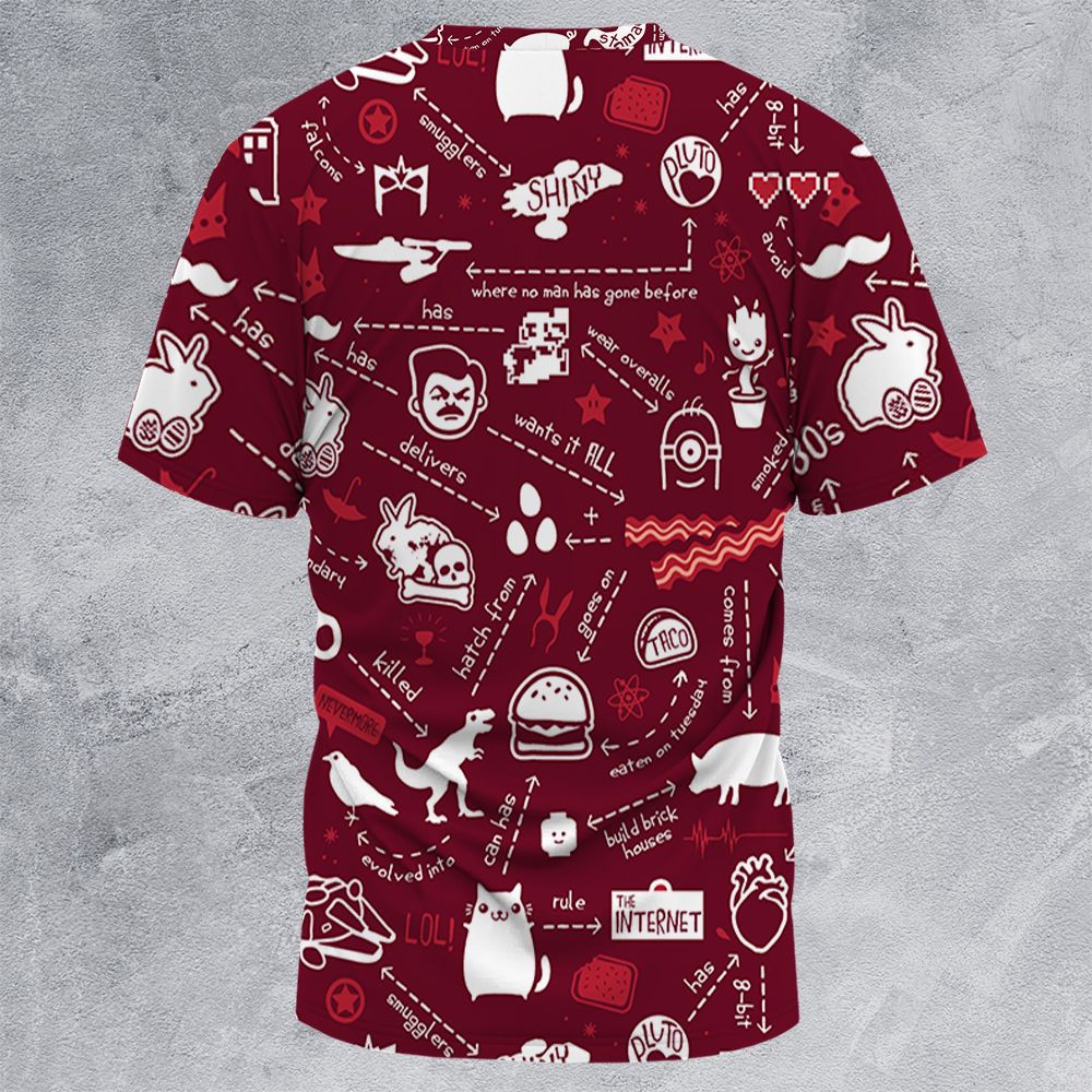 All-Over Print Unisex T-Shirt - L4BPP41N - - 4