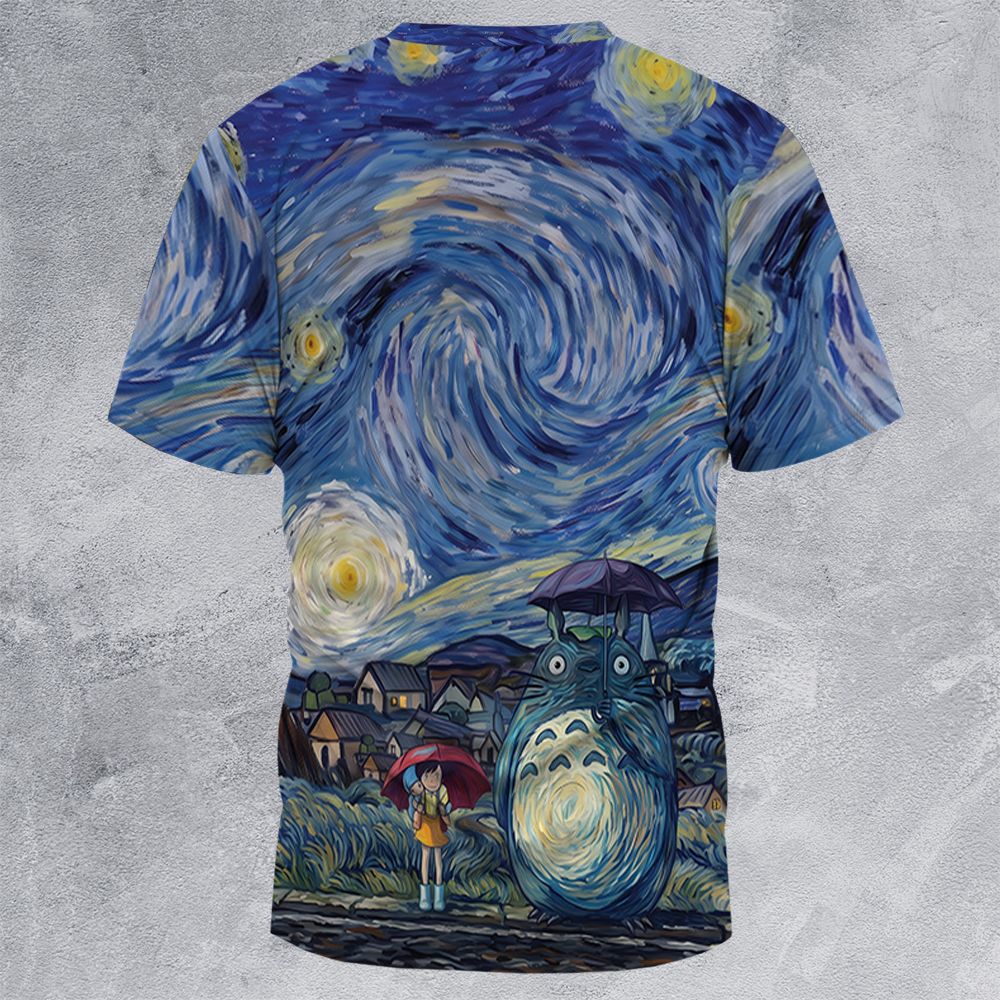 Starry Night with Totoro - - 4