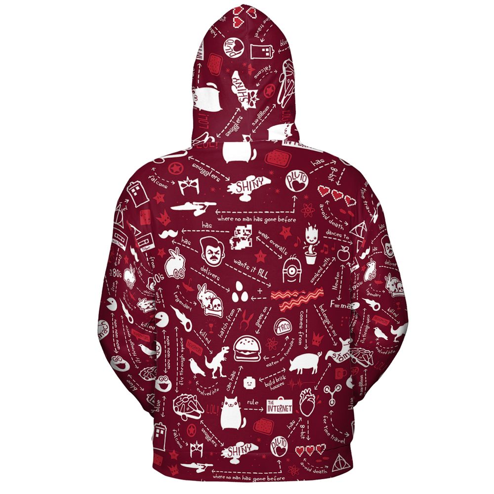 All-over Print Hoodie - 6NV1DUSX - - 4
