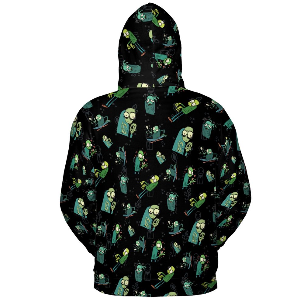 All-over Print Hoodie - ADFEJKFY - - 4
