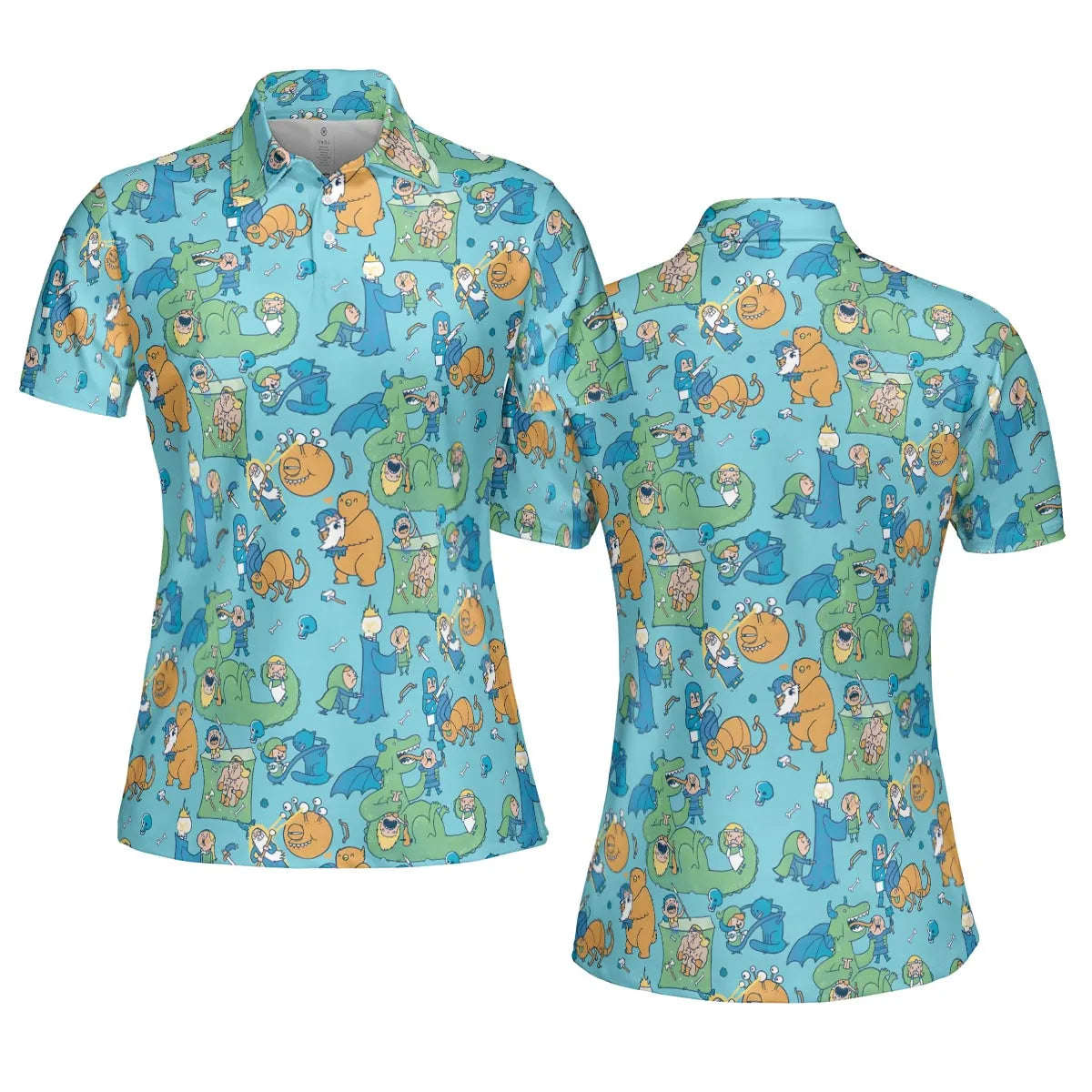 AOP Men/Women Polo Shirt - J1N1M3T9