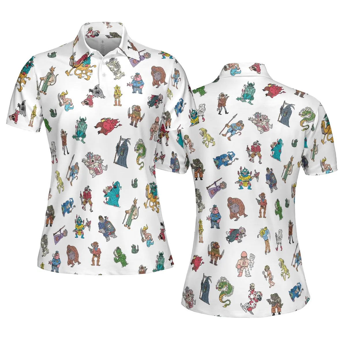 AOP Men/Women Polo Shirt - XXU4VTV9