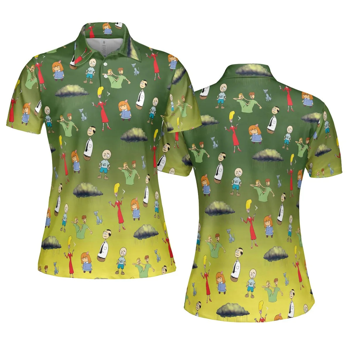 AOP Men/Women Polo Shirt - 2QTYHT91