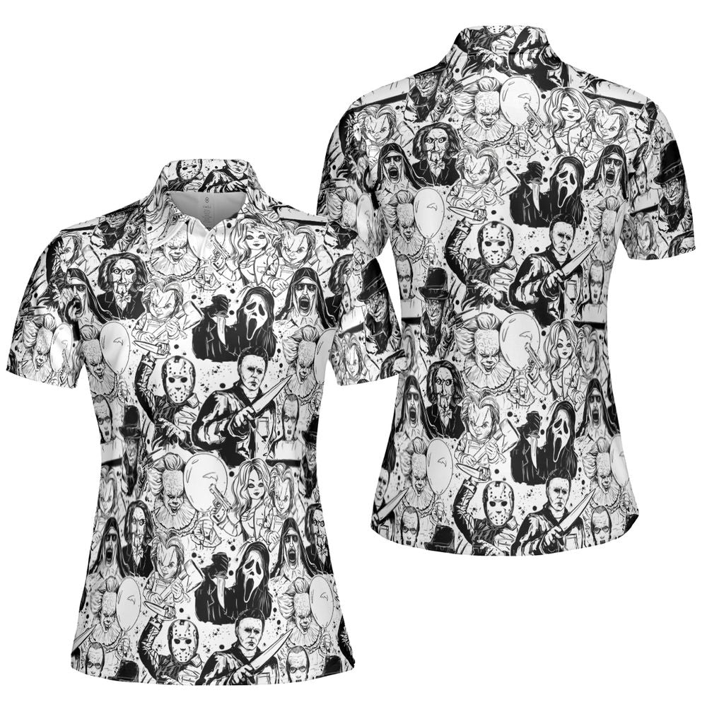 AOP Men/Women Polo Shirt - B2DETD98 - - 5