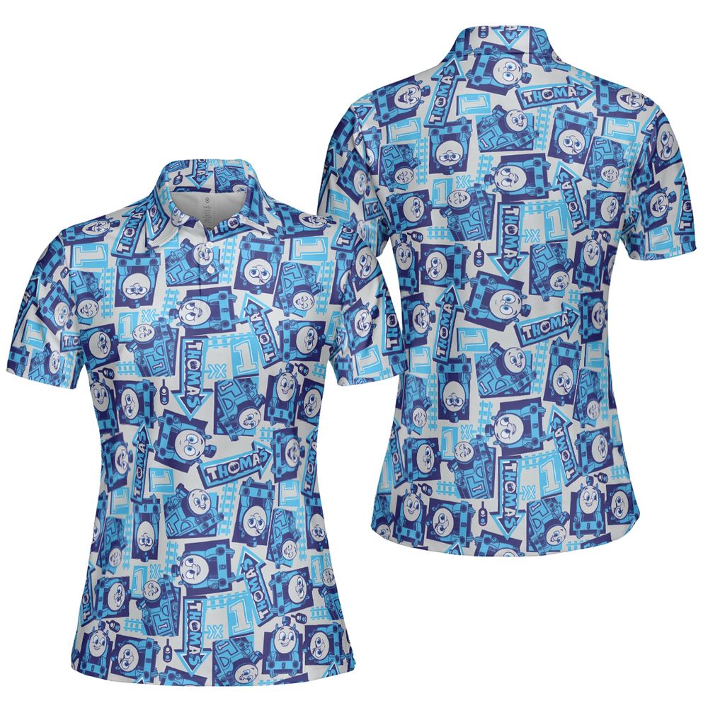 AOP Men/Women Polo Shirt - VQDBKSXP - - 5