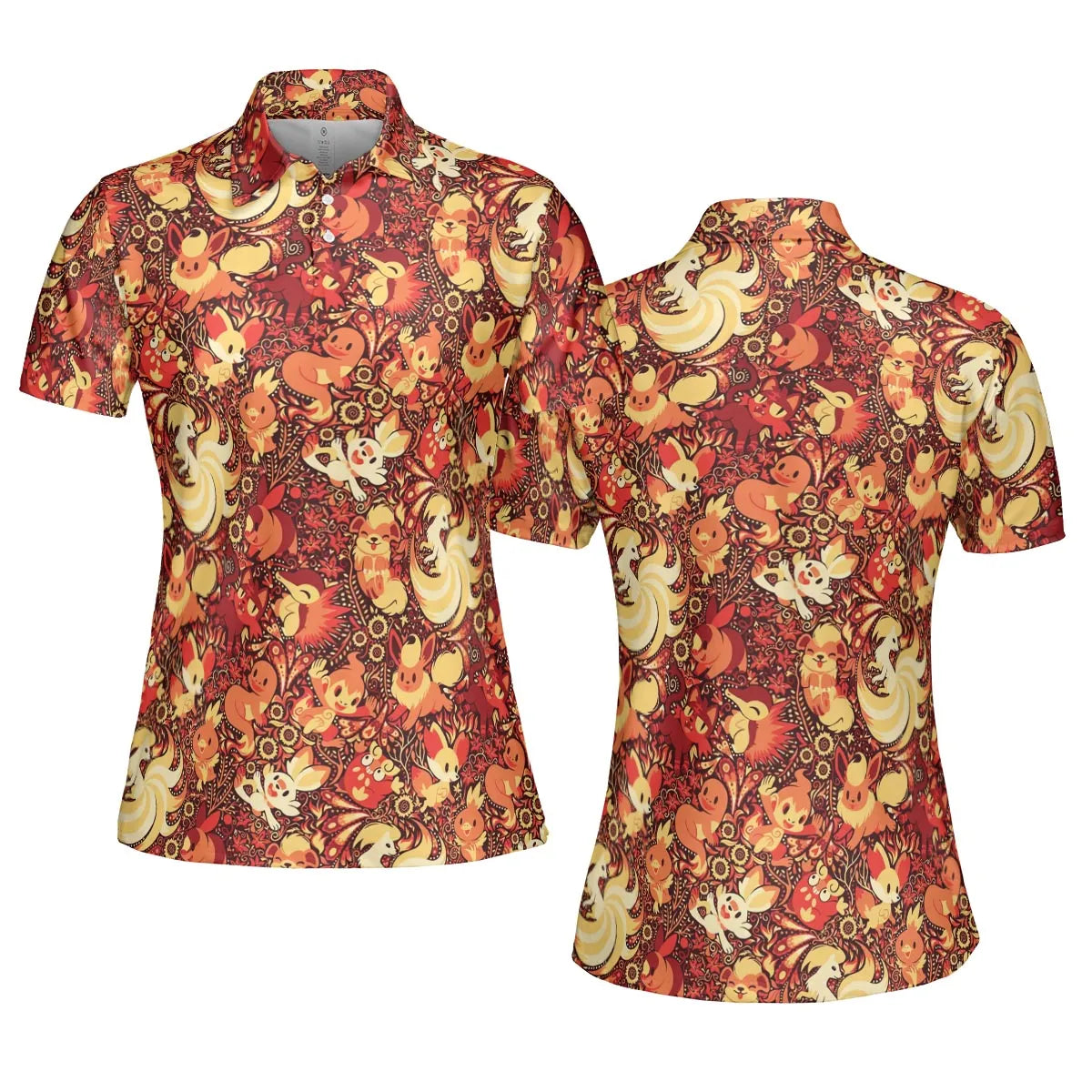 AOP Men/Women Polo Shirt - LQT5B4ZJ