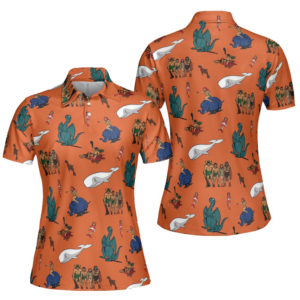 AOP Men/Women Polo Shirt - V3V2WXTT - - 5