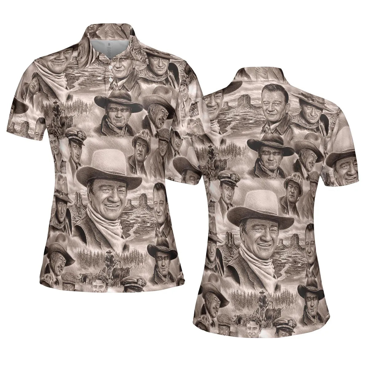 AOP Men/Women Polo Shirt - PEEPRW4M