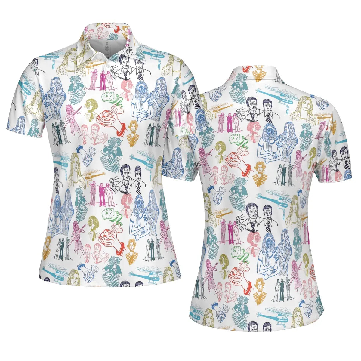 AOP Men/Women Polo Shirt - 1QE3DU5P