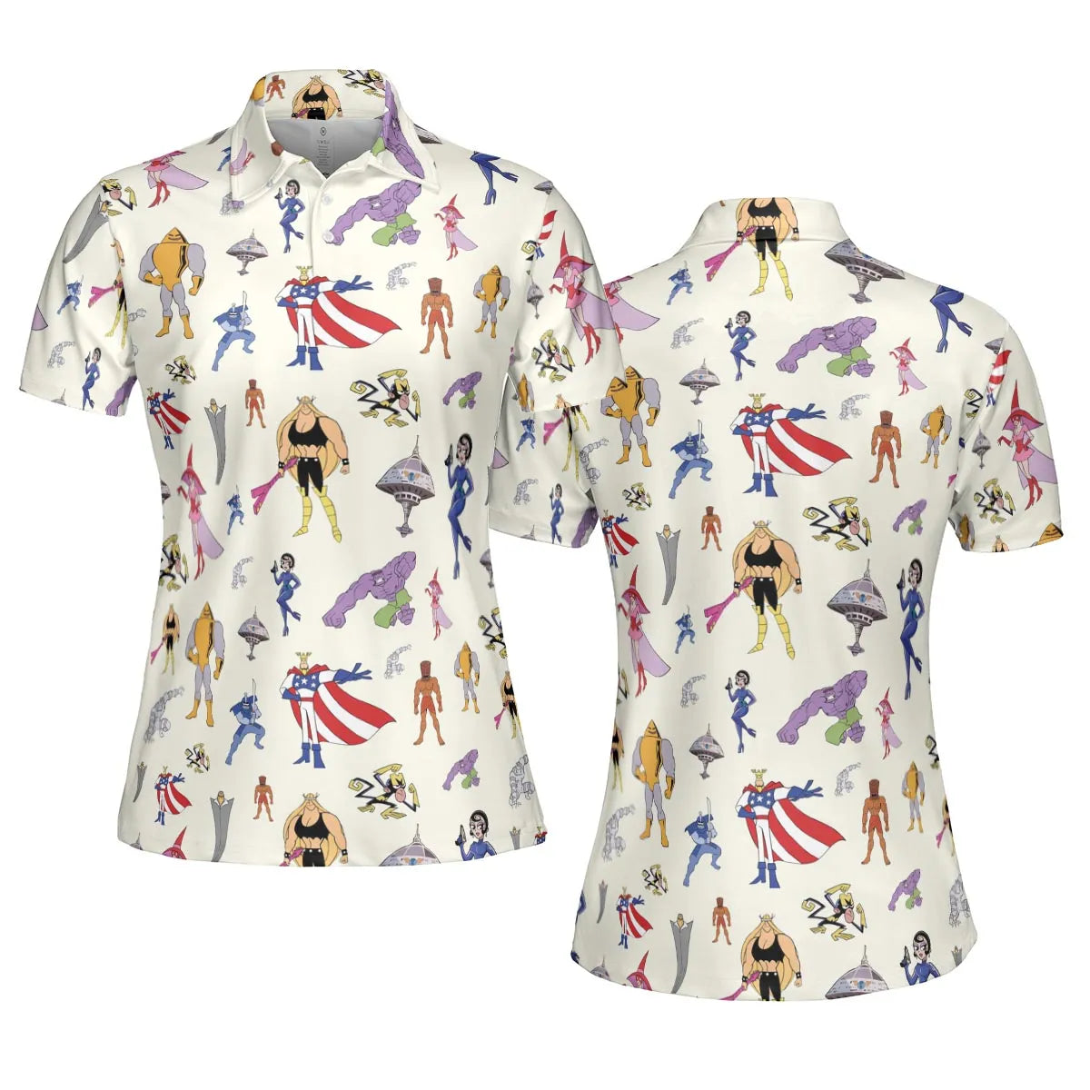 AOP Men/Women Polo Shirt - 4DTXF2EE