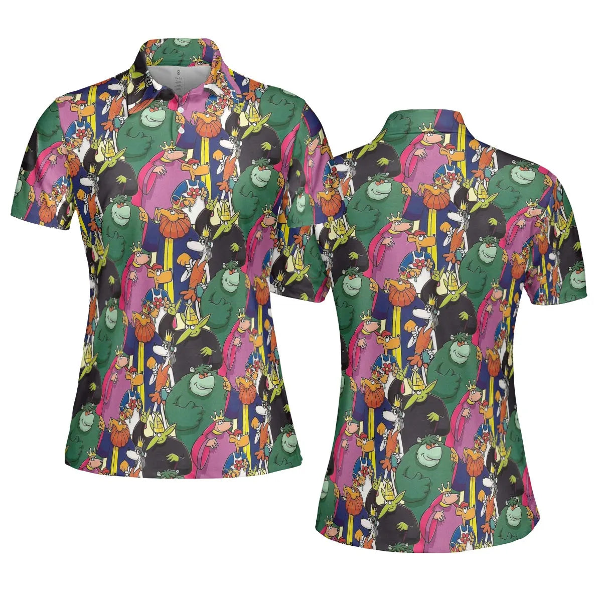 AOP Men/Women Polo Shirt - Q82NBF1K