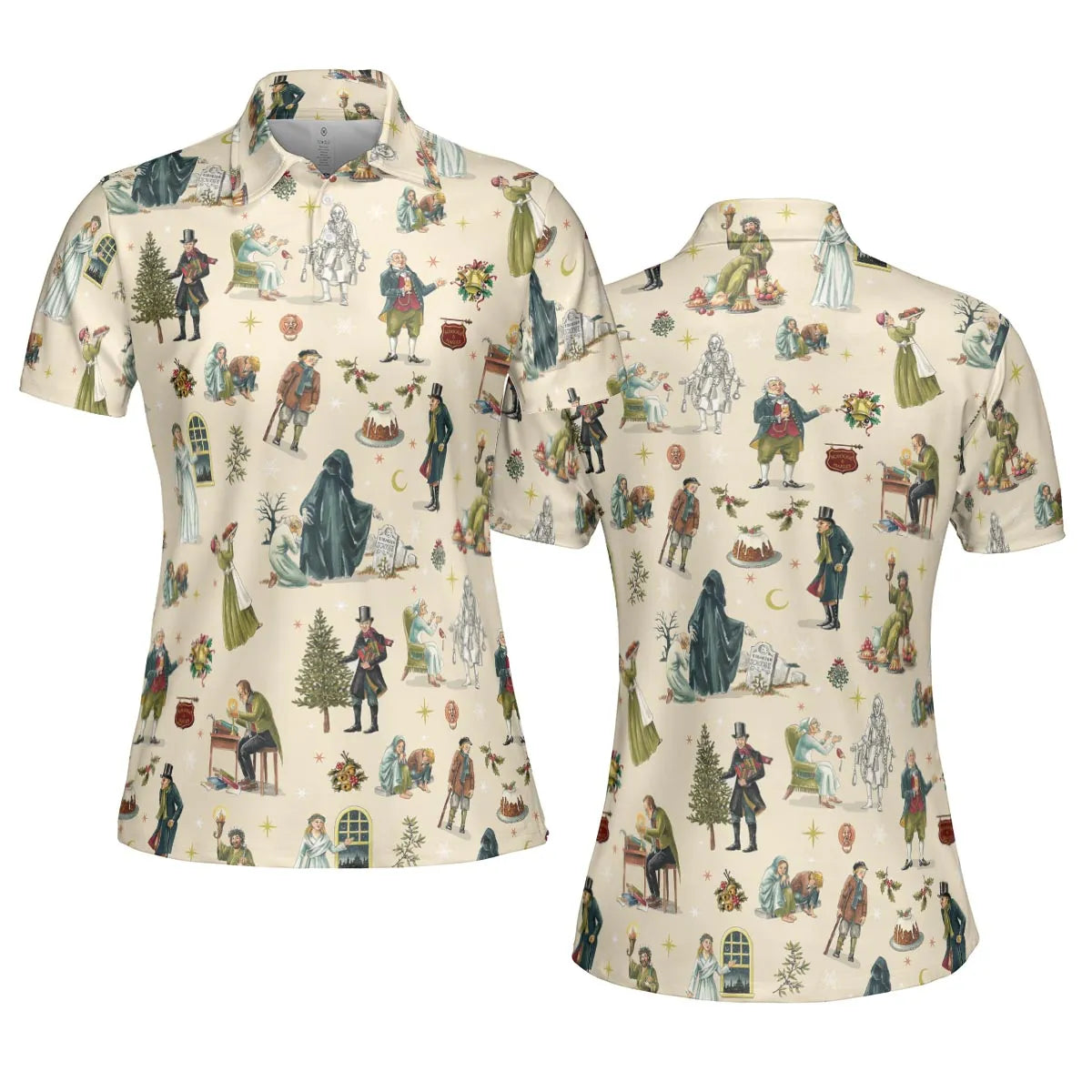 AOP Men/Women Polo Shirt - FXU4E9AT