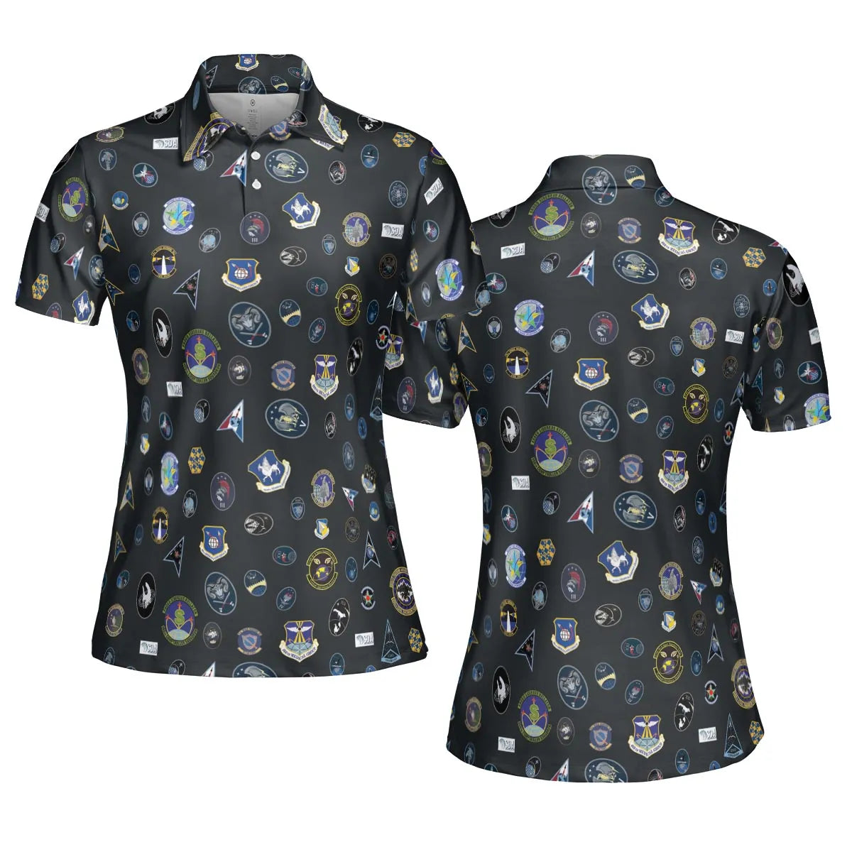 AOP Men/Women Polo Shirt - BWQ5SF9H