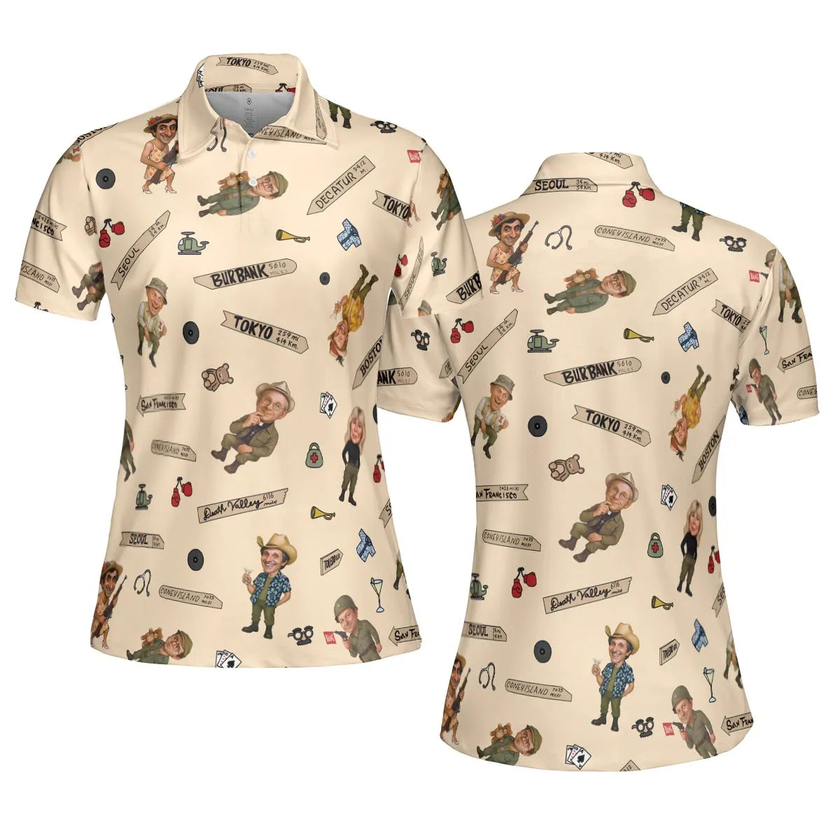 AOP Men/Women Polo Shirt - ZUUWLLVN