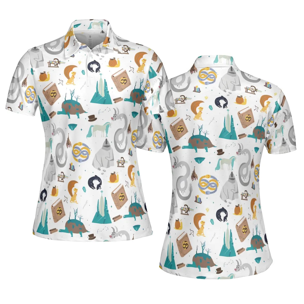 AOP Men/Women Polo Shirt - UKY2BNJC