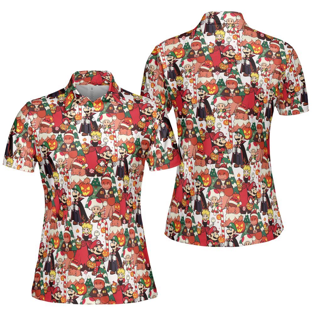AOP Men/Women Polo Shirt - S8EHFL2W - - 5