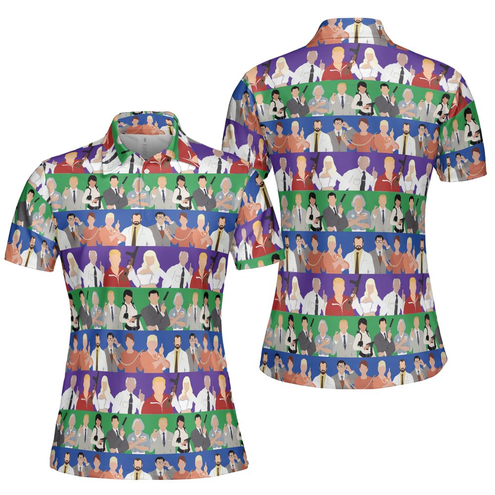 AOP Men/Women Polo Shirt - YBE6U5SB - - 5