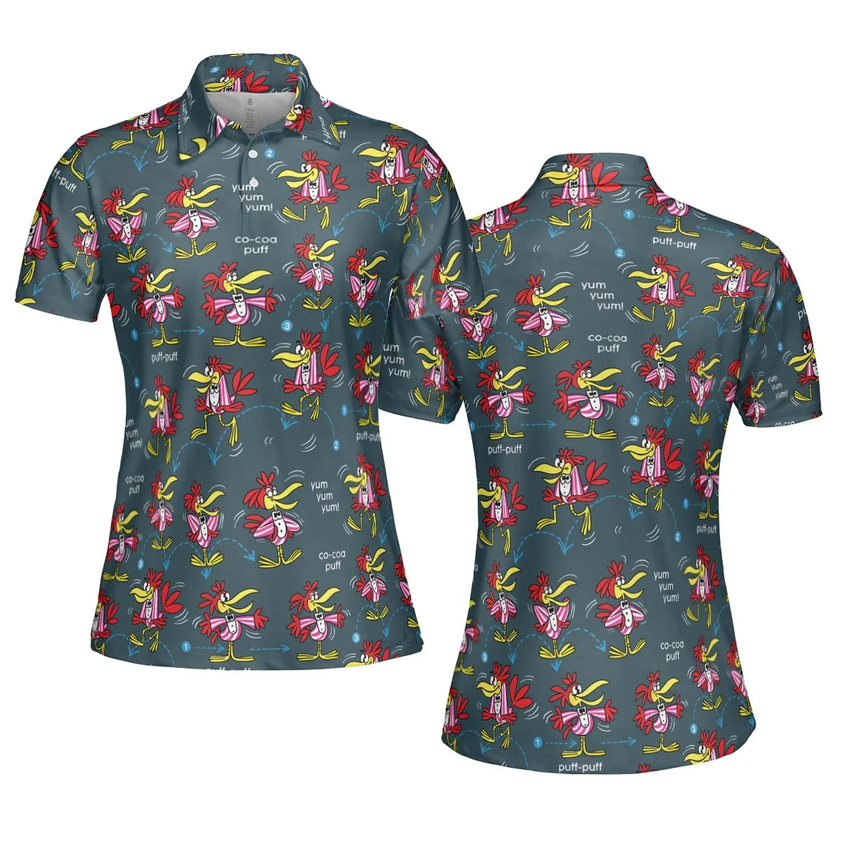 AOP Men/Women Polo Shirt - KQJYAMLF