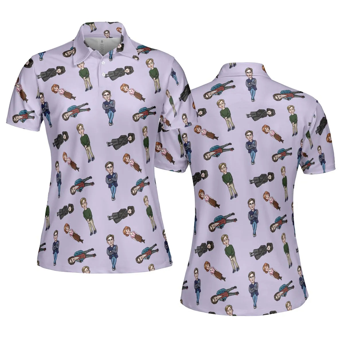 AOP Men/Women Polo Shirt - QZZCARA3