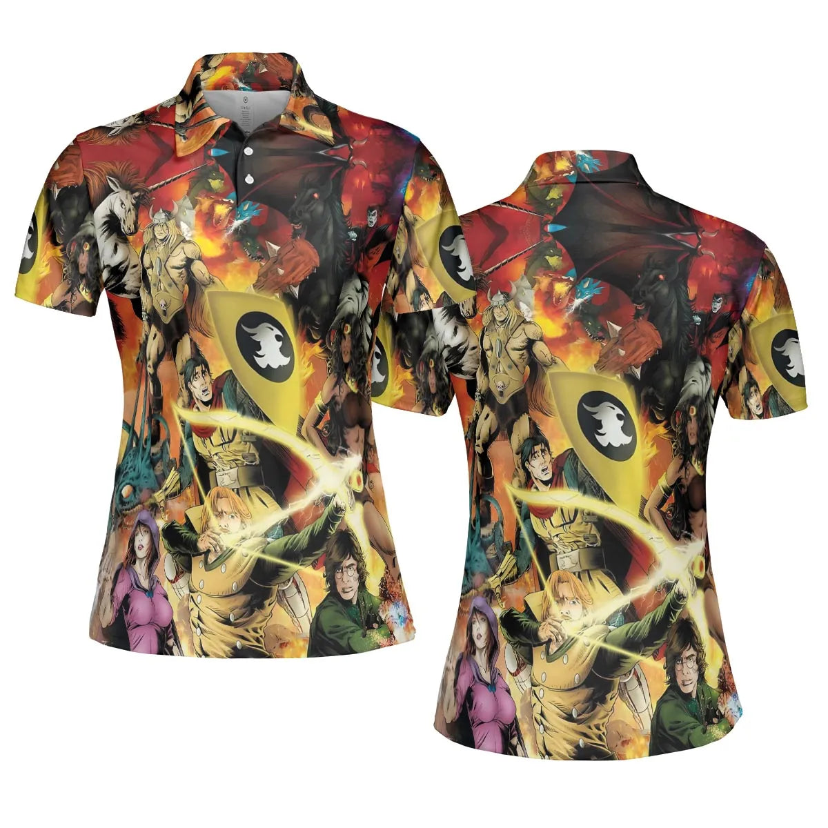AOP Men/Women Polo Shirt - WGANYW2T