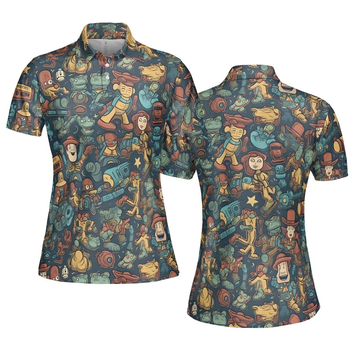 AOP Men/Women Polo Shirt - NPA9TUUP