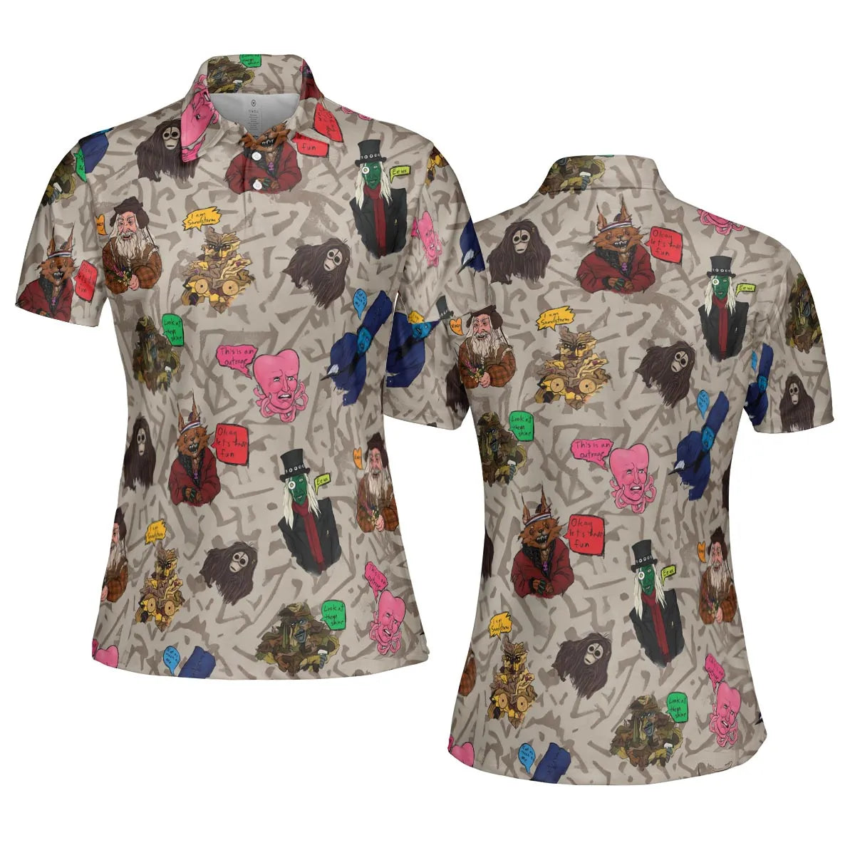 AOP Men/Women Polo Shirt - 4B4KEZ7X