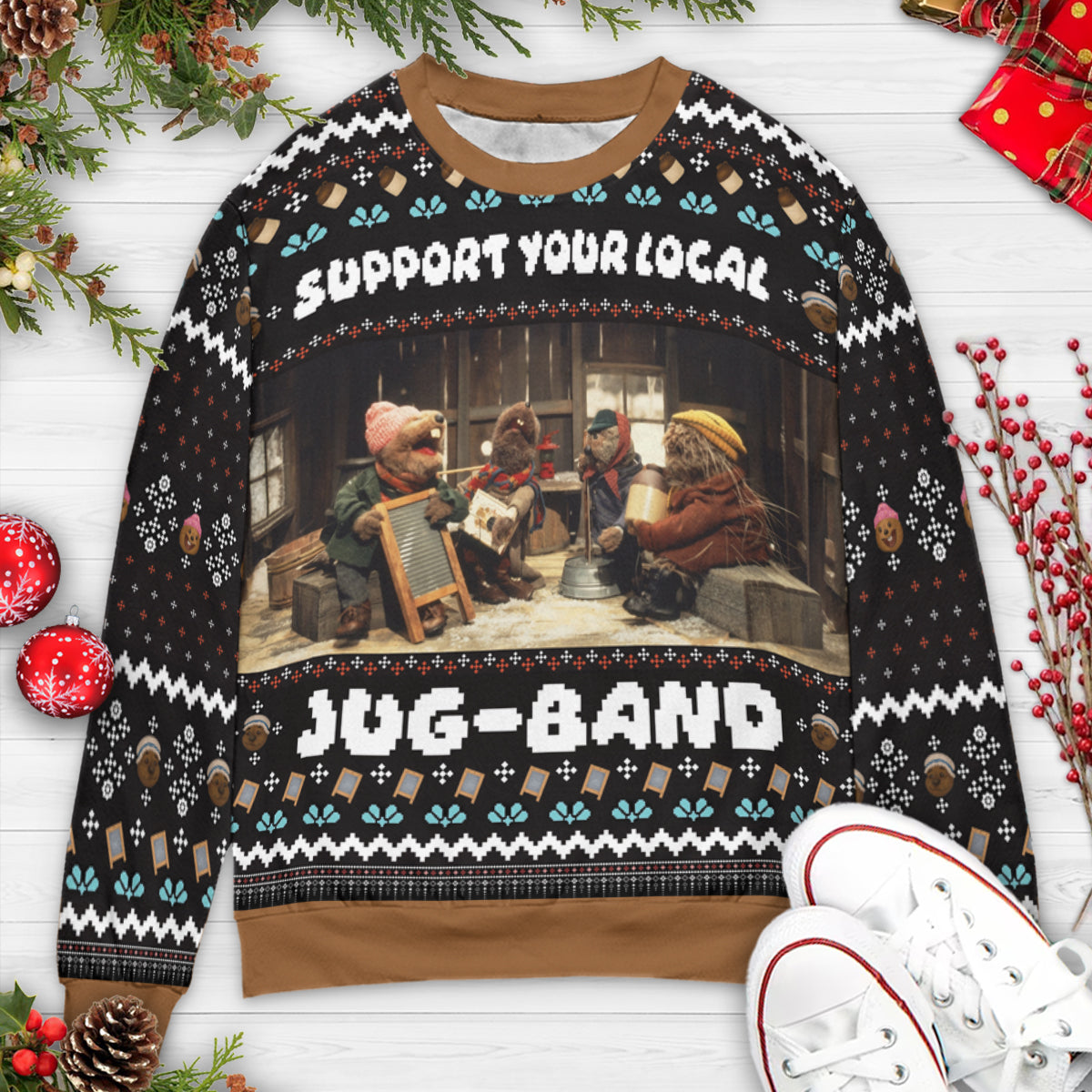 Ugly Christmas Sweatshirt - L6DAKQ4X