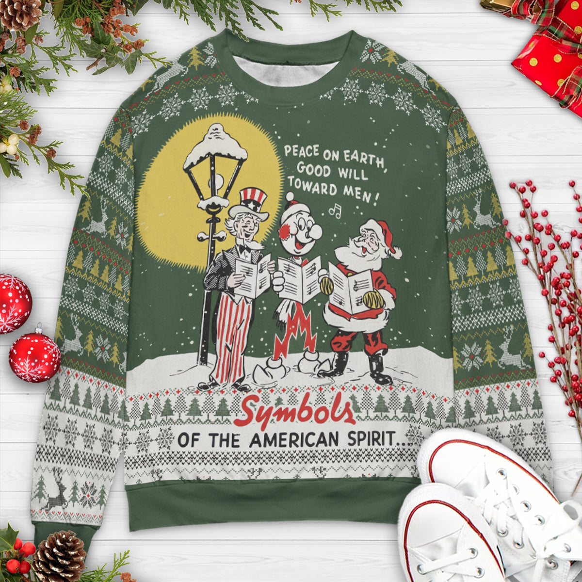 Ugly Christmas Sweatshirt - AJR3XGUY