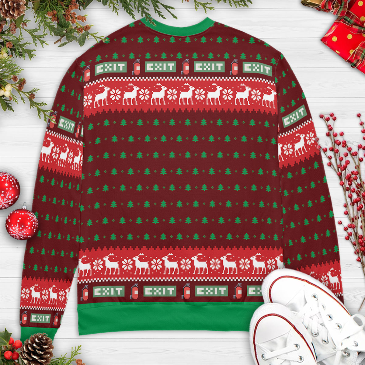 Ugly Christmas Sweatshirt - QS1JPDZE