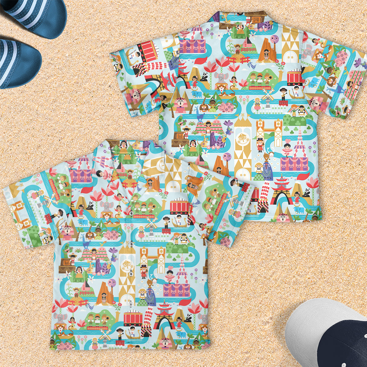 Youth Short-sleeve Hawaiian Shirt - M8SDM7T6
