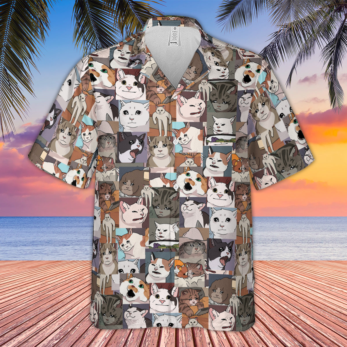 Funny Cat Internet Meme Hawaiian Shirt
