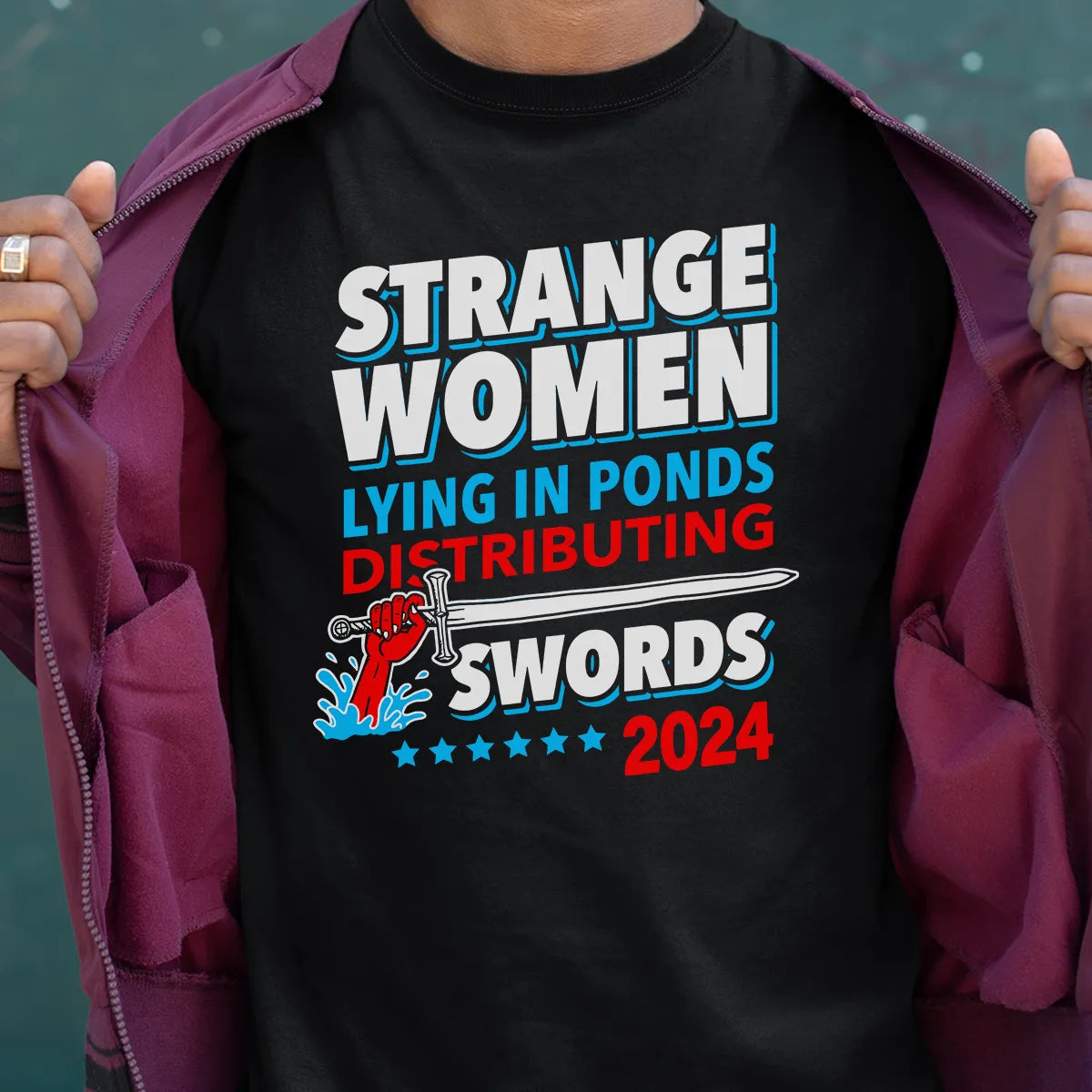 Strange women lying in ponds distributing swords 2024 Classic Unisex T-Shirt