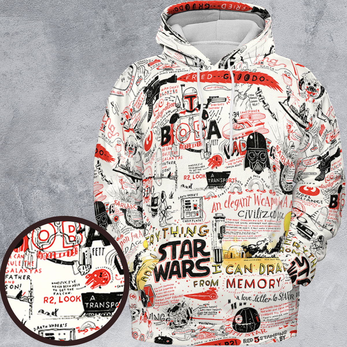 All-over Print Hoodie - MM4CG2FY