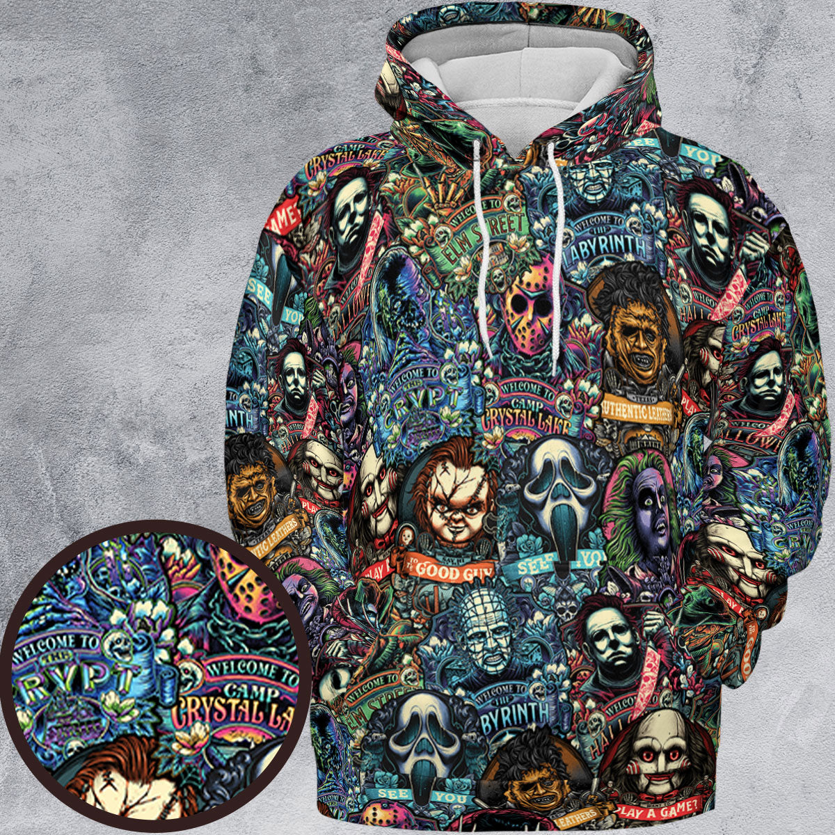 All-over Print Hoodie - E59LLBUM