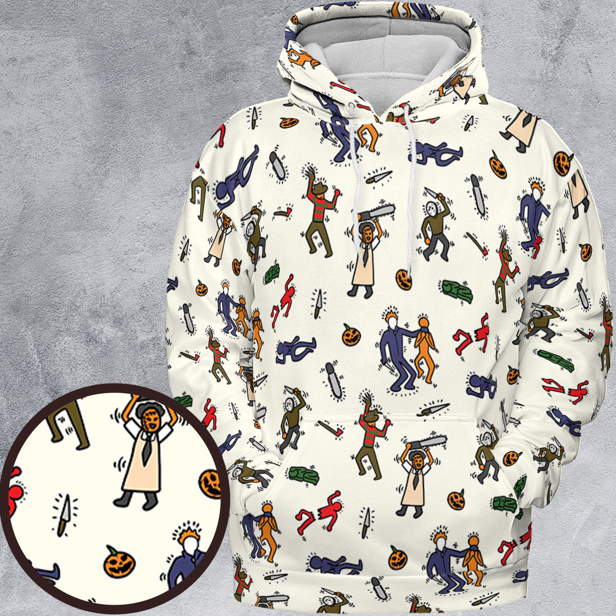 All-over Print Hoodie - 5V5TP3F8
