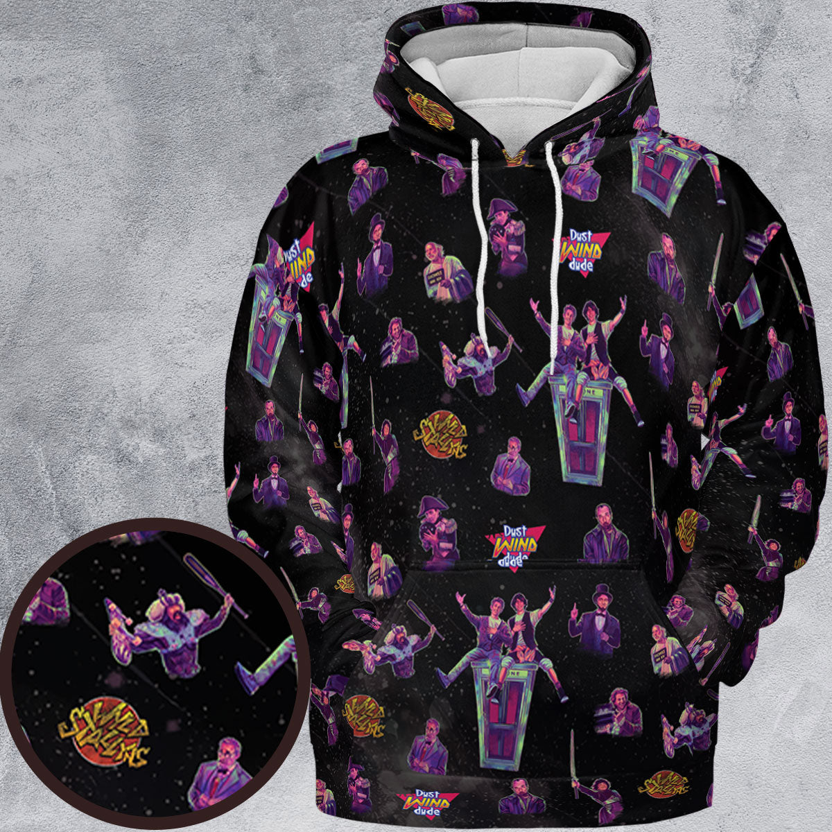All-over Print Hoodie - EHRBPKBL