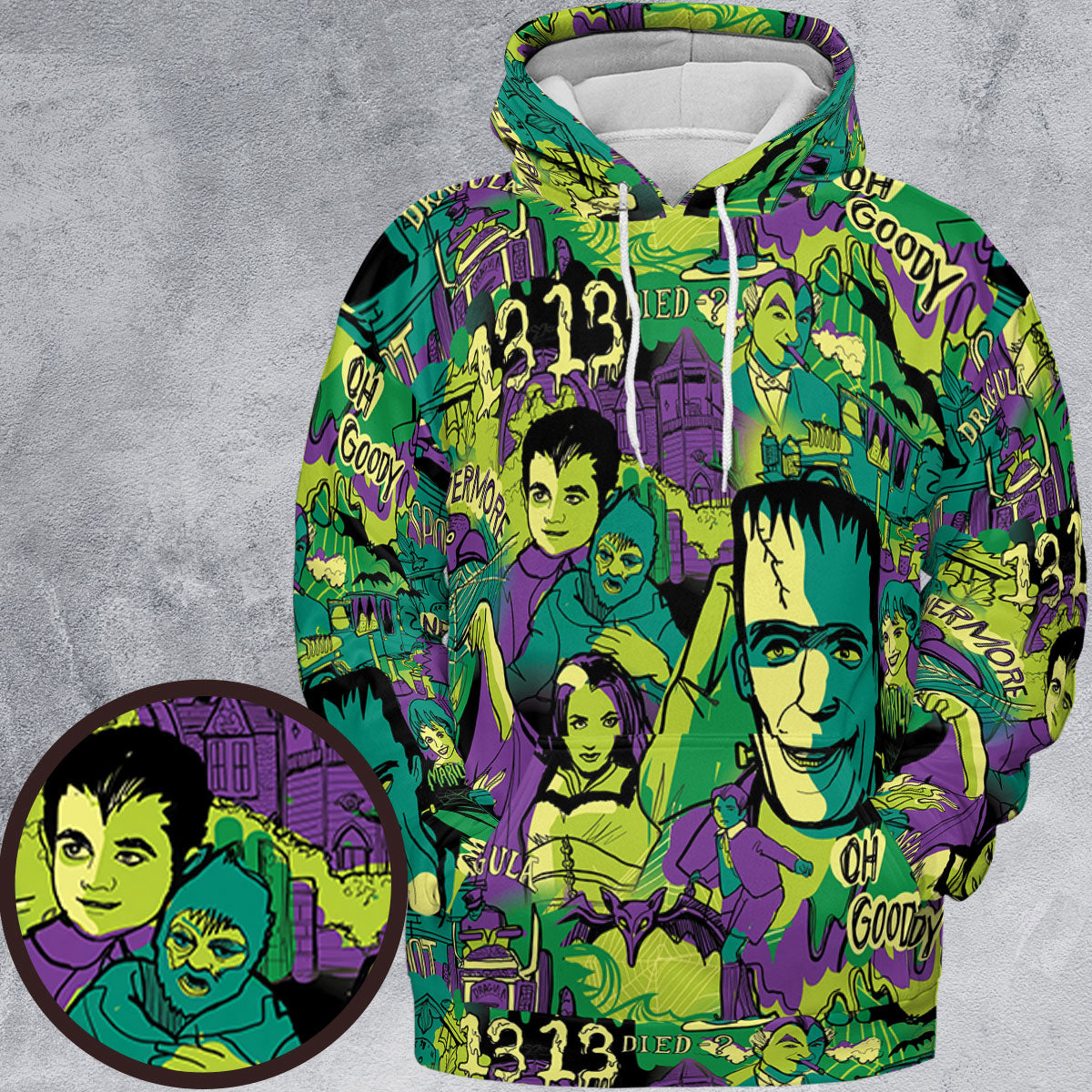 All-over Print Hoodie - 9HXVPMZR