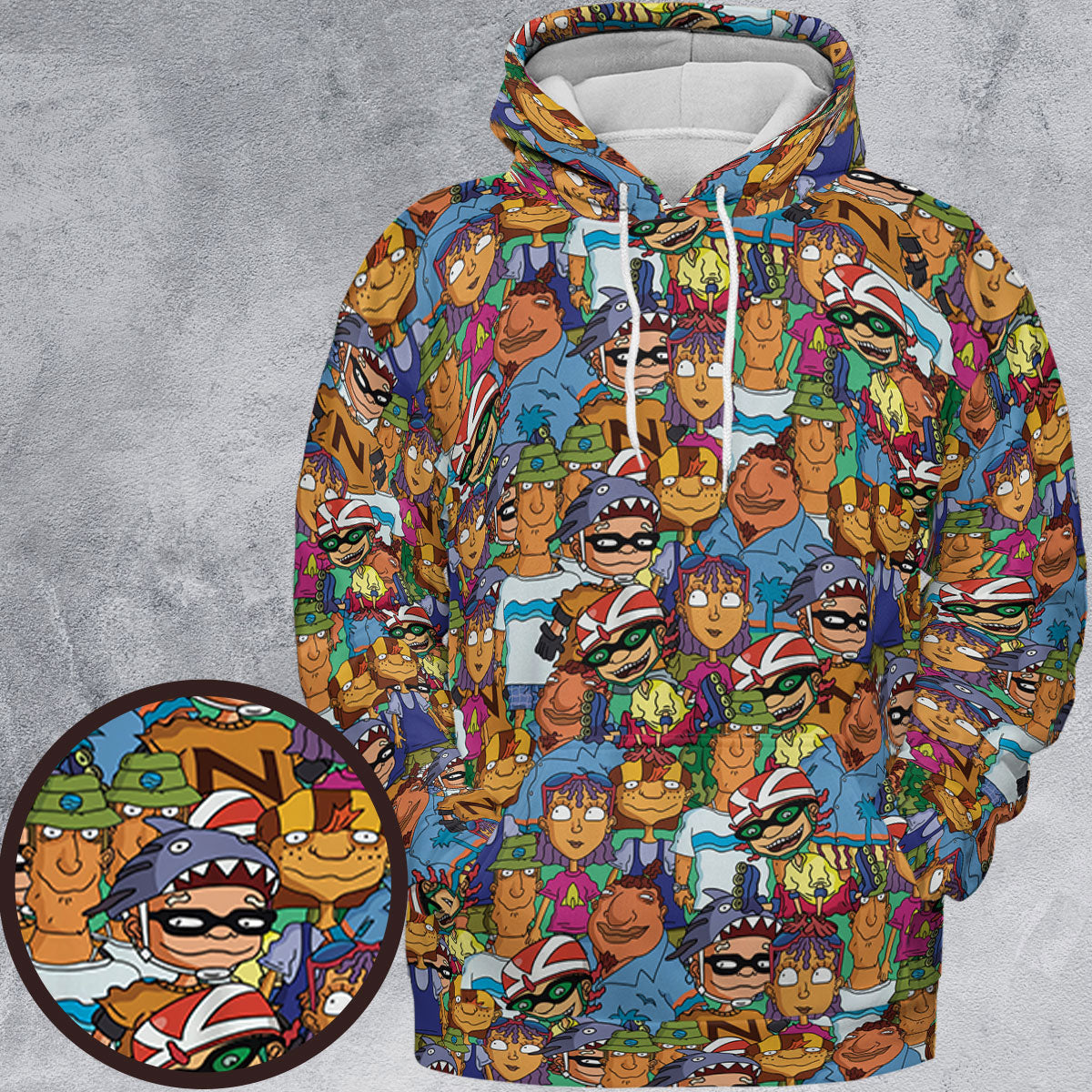 All-over Print Hoodie - 96Q8ESSG