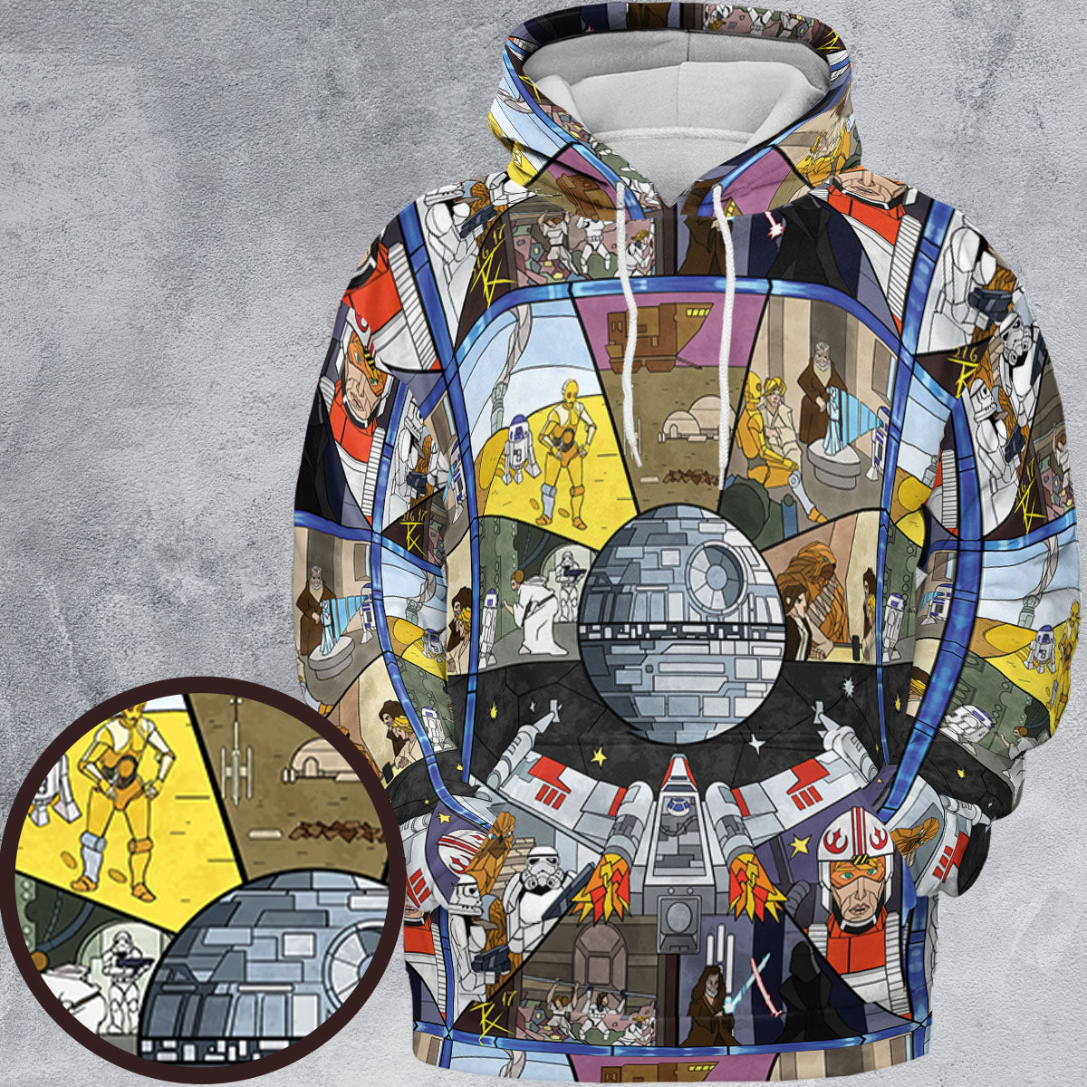 All-over Print Hoodie - KMQE1BT1