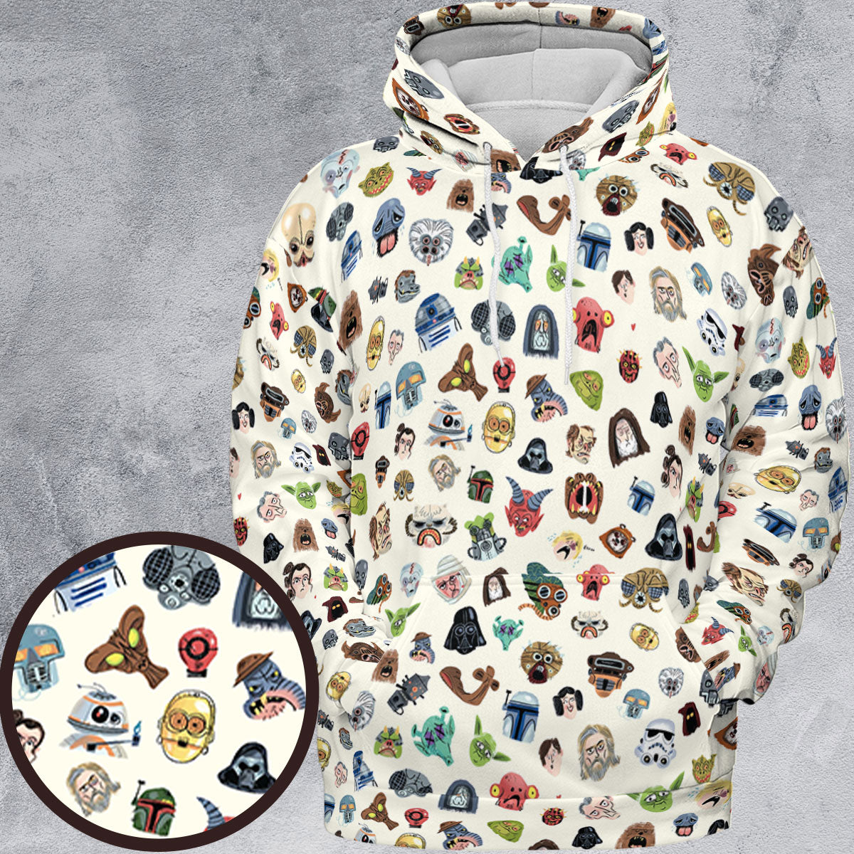 All-over Print Hoodie - D3WQZTSN