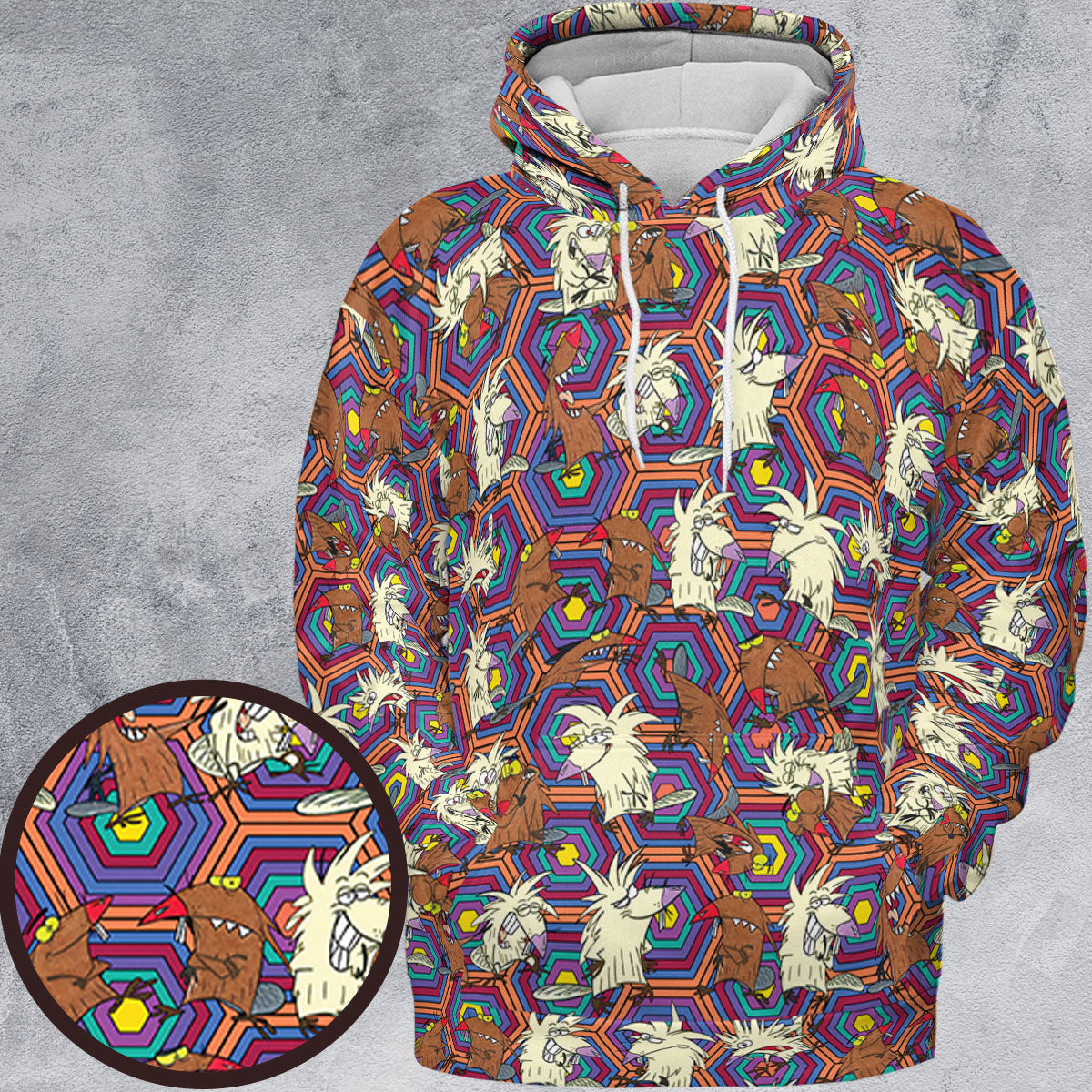 All-over Print Hoodie - 5X7FUL14