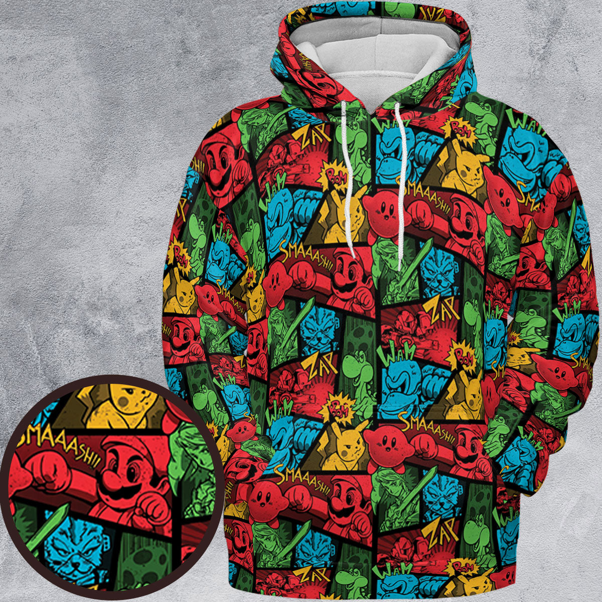 All-over Print Hoodie - 2KM6UTDG