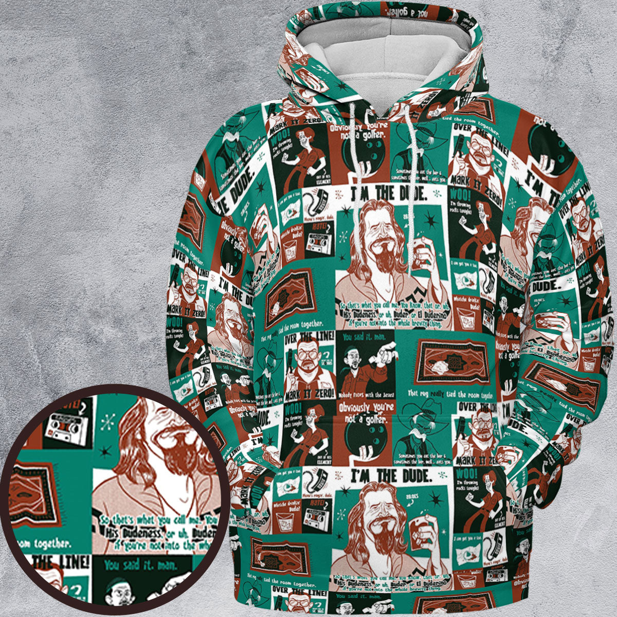 All-over Print Hoodie - ZVDTTNHB