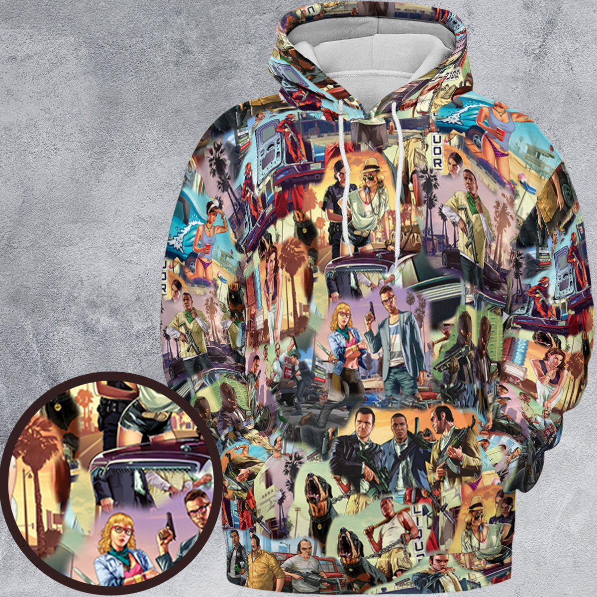 All-over Print Hoodie - 71PWE1MM