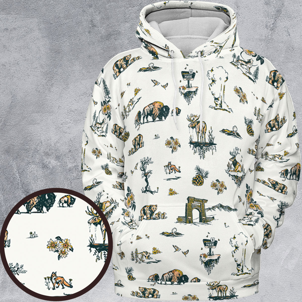 All-over Print Hoodie - TSHAZU6J