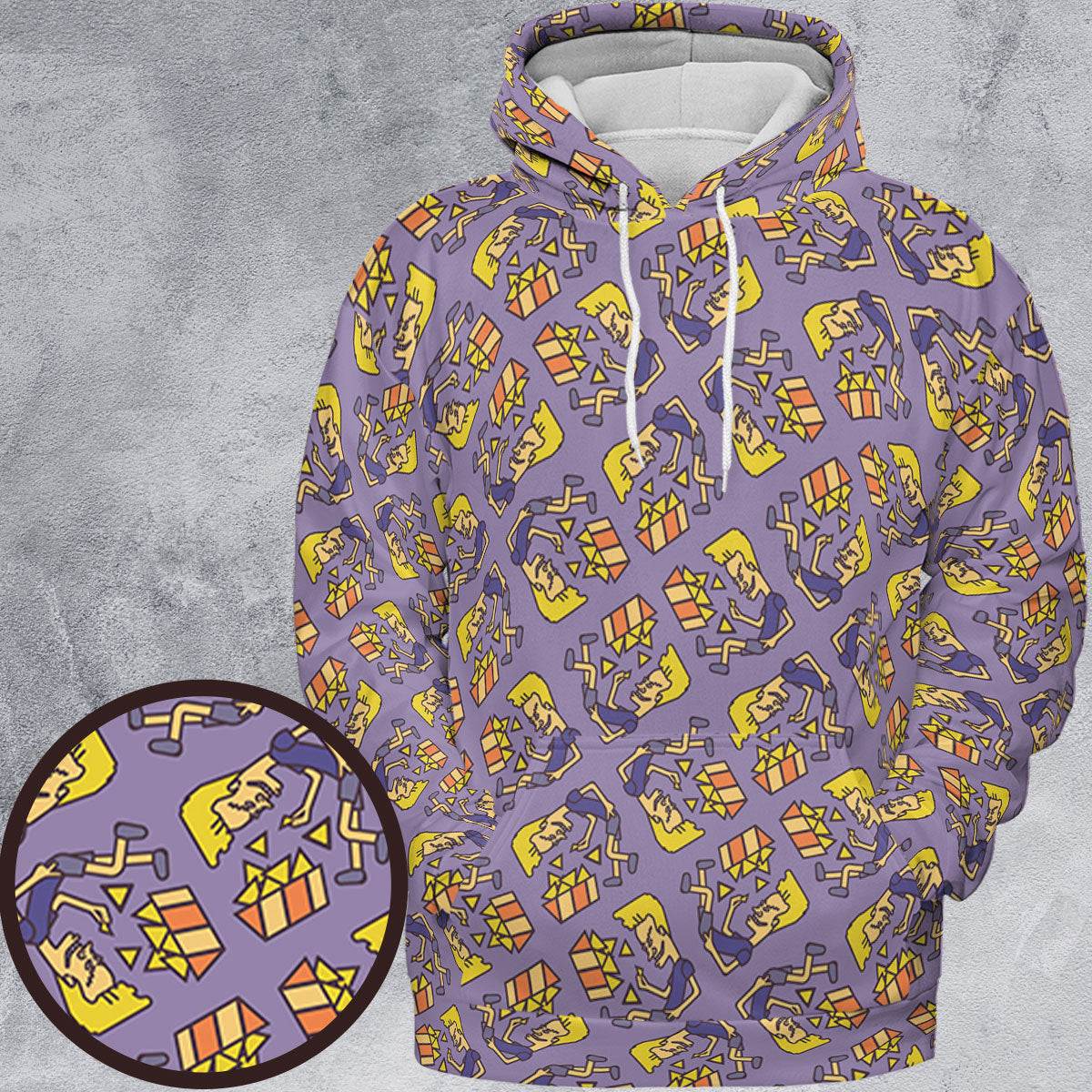 All-over Print Hoodie - 96FHD8PB